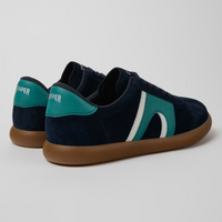 Camper Pelotas Soller Navy Leather Shoes