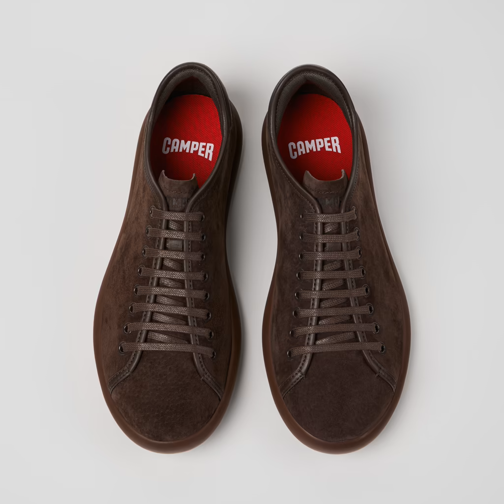 Camper Pelotas Soller Brown Leather Shoes