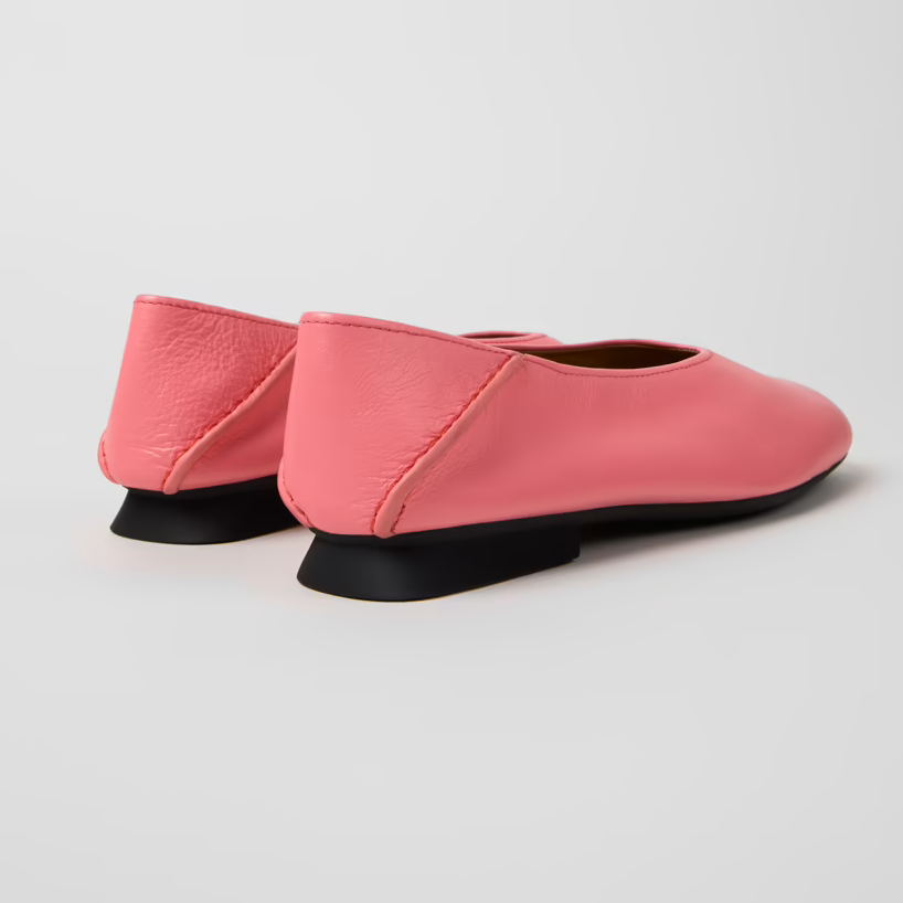 Camper Casi Mayra Pink Leather Ballet Flat