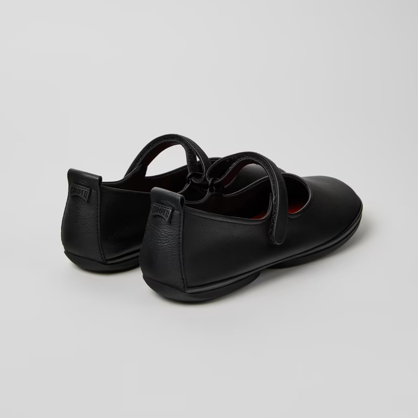Camper Right Nina Black Leather Mary Jane