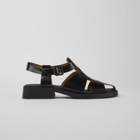 Camper Dana Black Leather Sandals