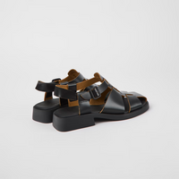 Camper Dana Black Leather Sandals