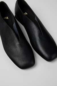 Camper Casi Myra Black Leather Ballet Flat