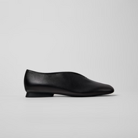 Camper Casi Myra Black Leather Ballet Flat