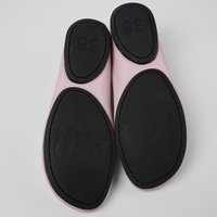 Camper Right Nina Pink Leather Ballet Flat