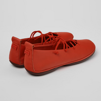 Camper Right Nina Red Leather Ballet Flat