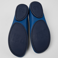Camper Right Nina Blue Leather Ballet Flat
