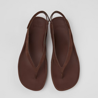 Camper Right Isla Brown Leather Sandals