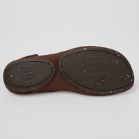 Camper Right Isla Brown Leather Sandals