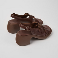 Camper Thelma Brown Leather Sandals
