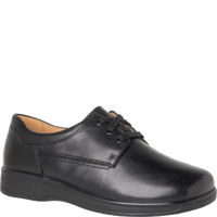 Ganter Karin Laceup Black Leather Wide Fit
