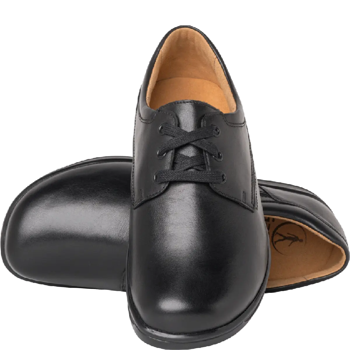 Ganter Karin Laceup Black Leather Wide Fit