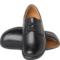 Ganter Karin Laceup Black Leather Wide Fit