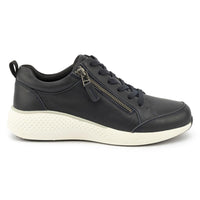 Kelsey Navy Sneaker | Zip Up and Go in Comfort