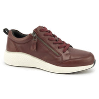 Kelsey Red Sneaker | Zip Up and Go in Comfort