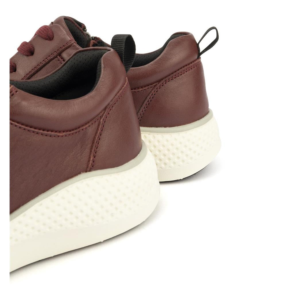Kelsey Red Sneaker | Zip Up and Go in Comfort