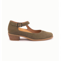 Raven Khaki Nubuck Dress Leather