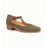 Raven Khaki Nubuck Dress Leather