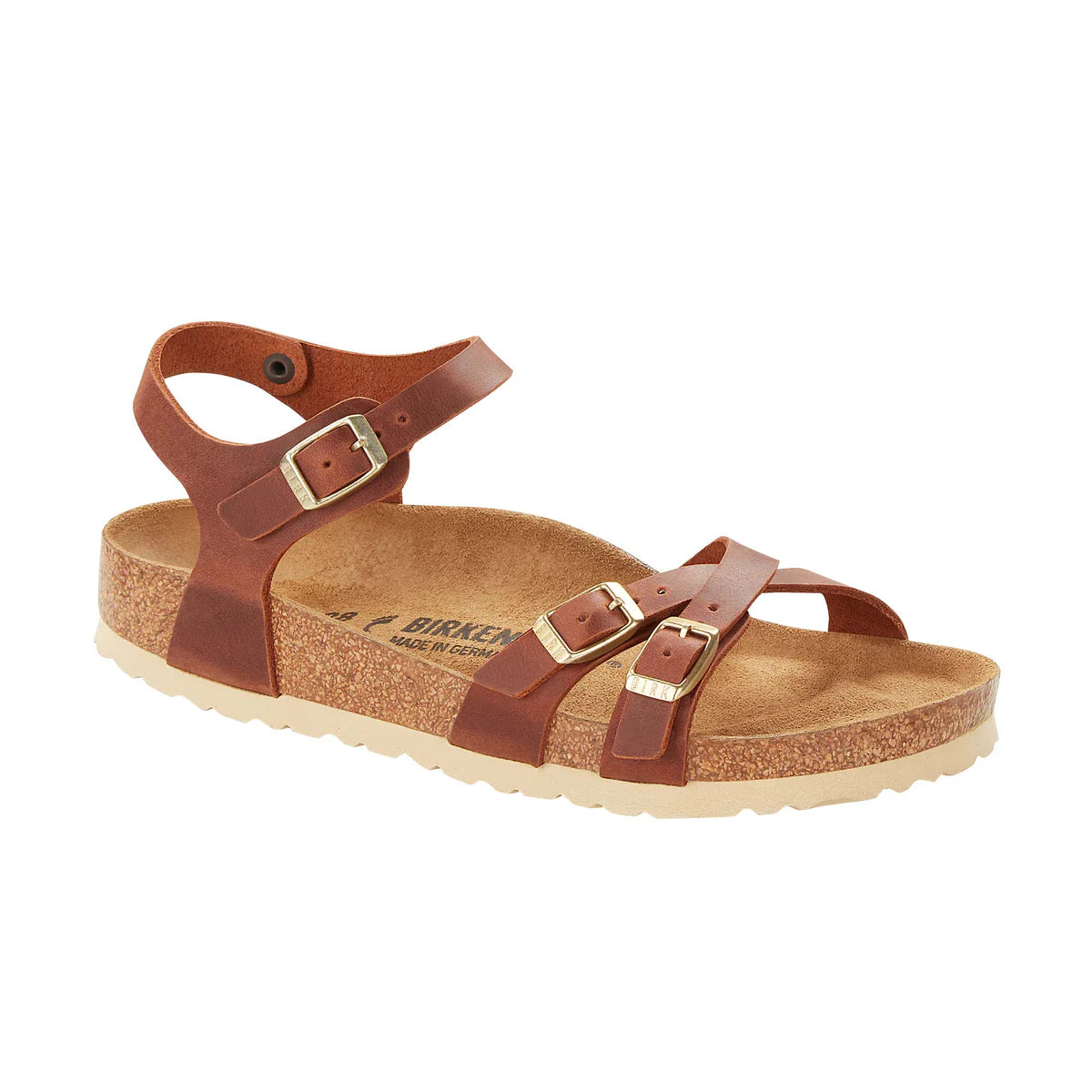 Kumba Cognac Oiled Leather Narrow