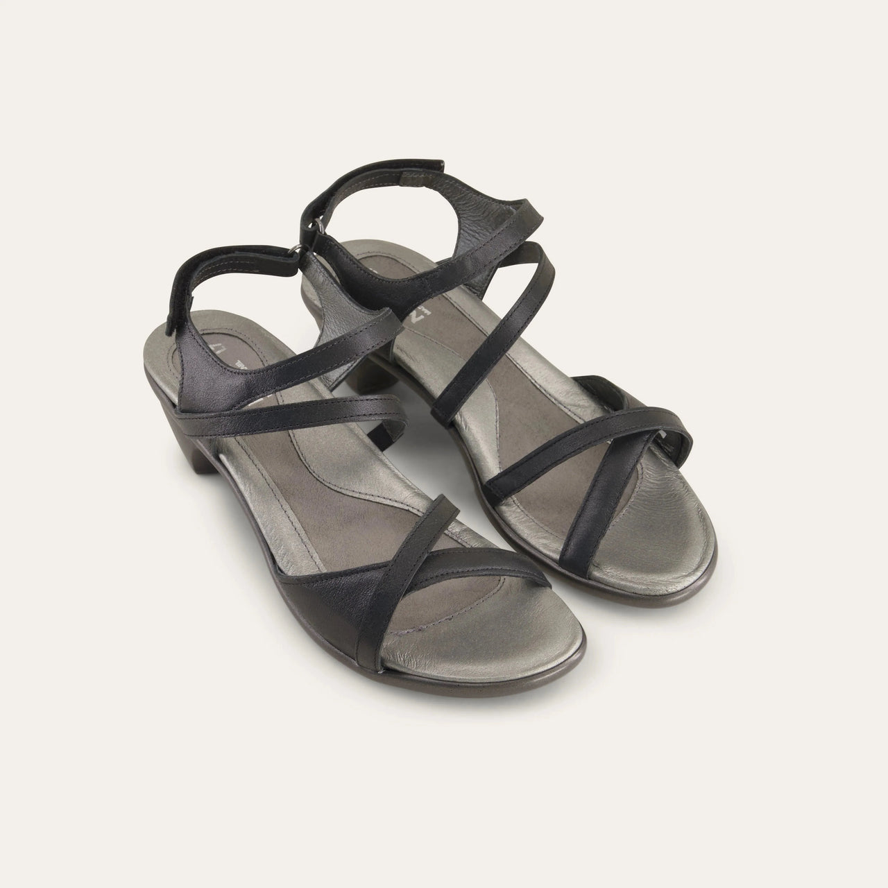 Limit Black Heel Sandal Leather