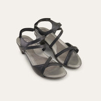Limit Black Heel Sandal Leather