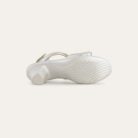 Limit Silver Heel Sandal Leather
