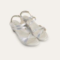 Limit Silver Heel Sandal Leather