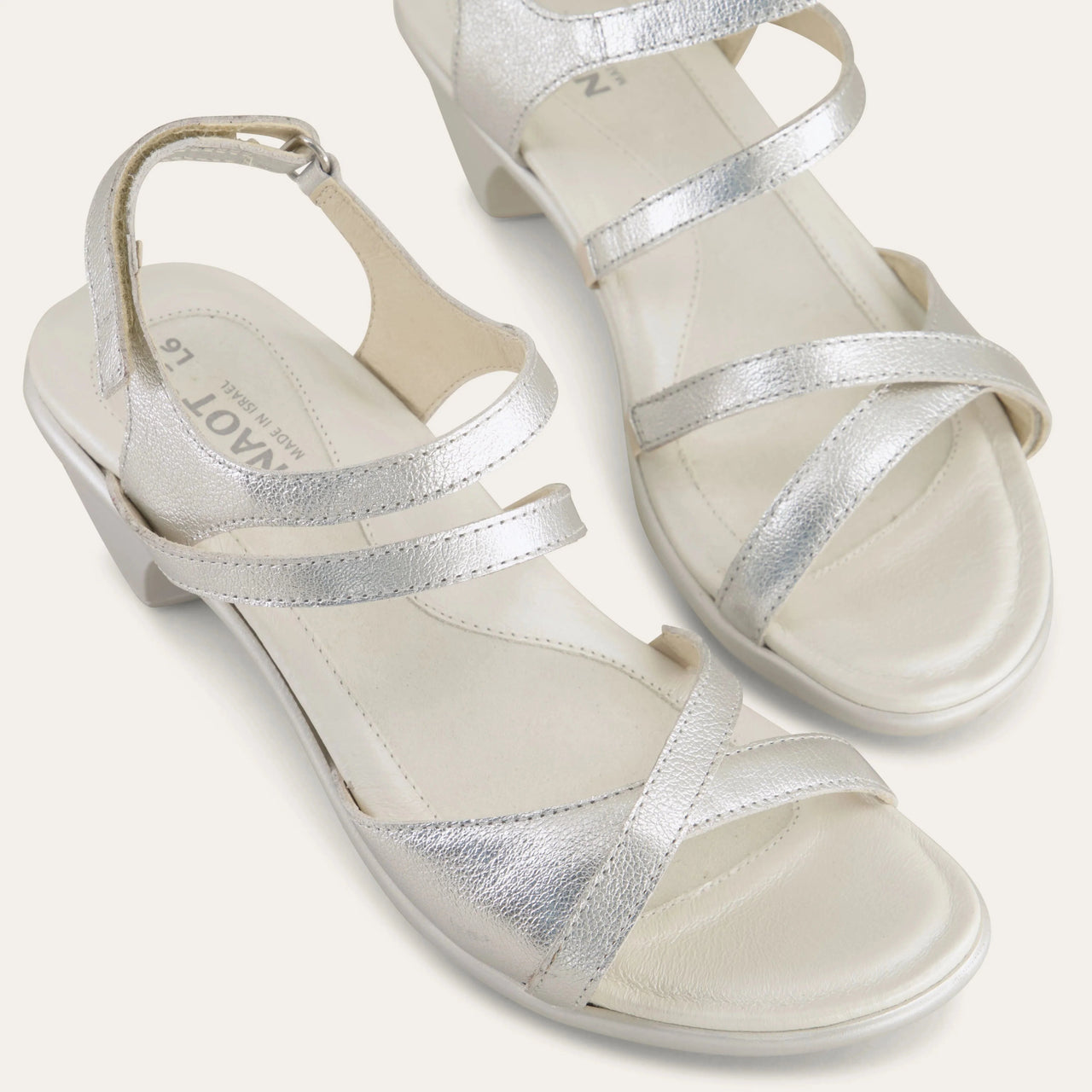 Limit Silver Heel Sandal Leather