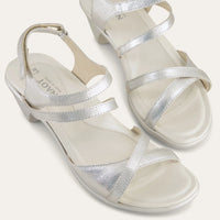 Limit Silver Heel Sandal Leather