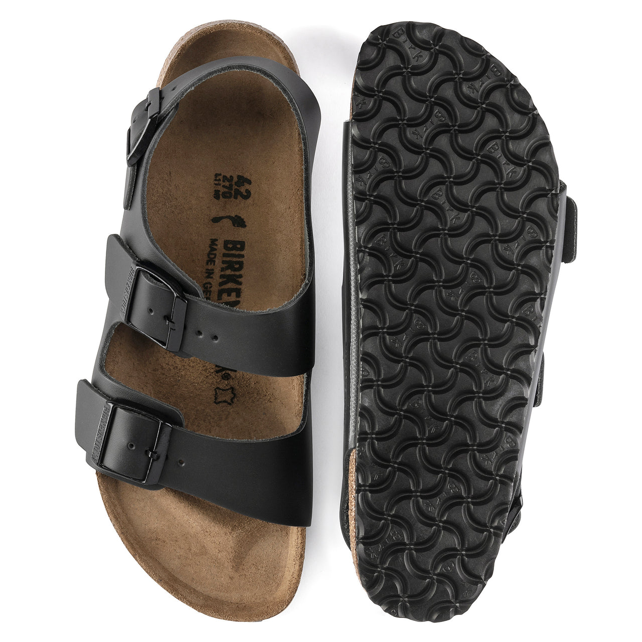 Milano Black Smooth Leather Regular