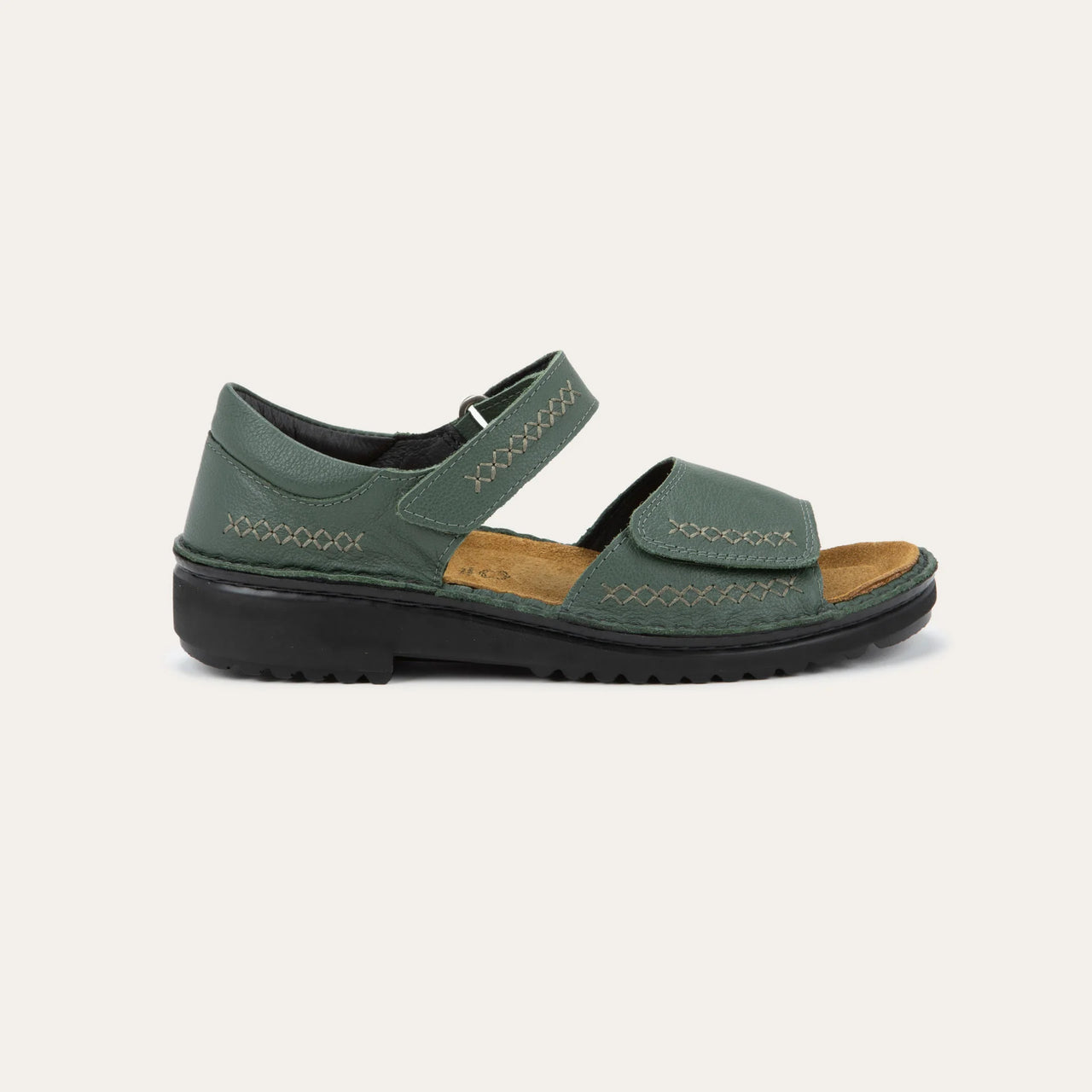Norel Root Green Sandal Suede