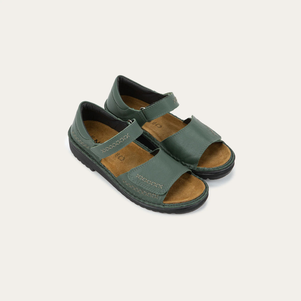 Norel Root Green Sandal Suede