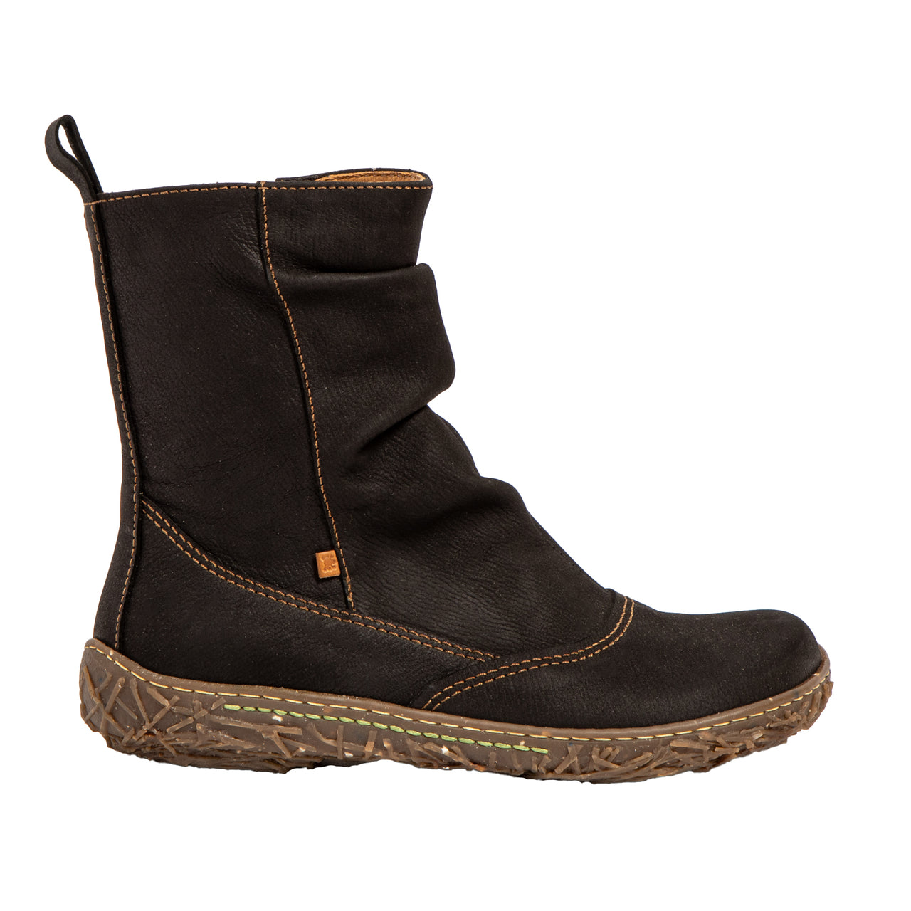 El Naturalista Pleasant Leather Black Nido Ella Boots
