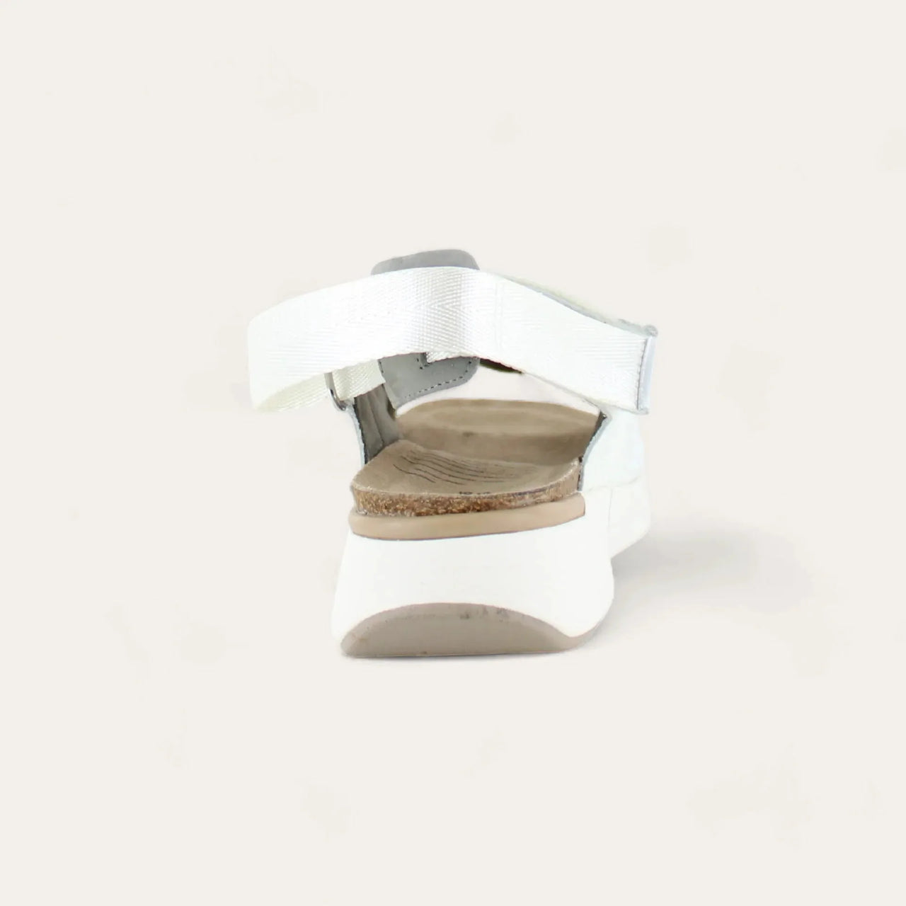 Odyssey White Silver Sandal Suede