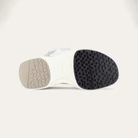 Odyssey White Silver Sandal Suede