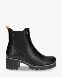 Pia Travel Leather Ankle Boots with Sheepskin Lining.