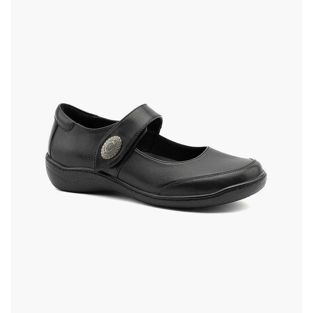 Peach Plain Mary-Jane Black