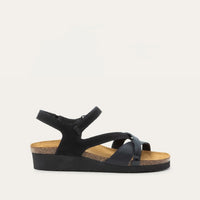 Sophia Heel Sandal Black Suede
