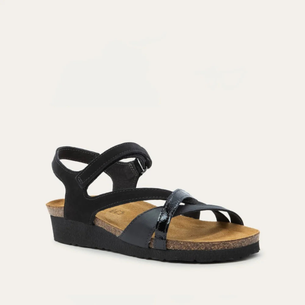 Sophia Heel Sandal Black Suede
