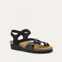 Sophia Heel Sandal Black Suede