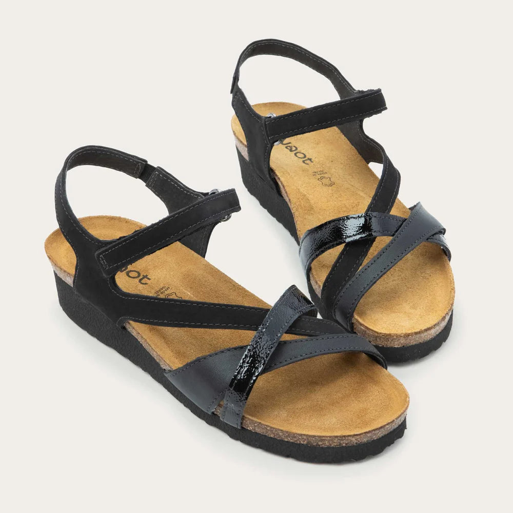 Sophia Heel Sandal Black Suede