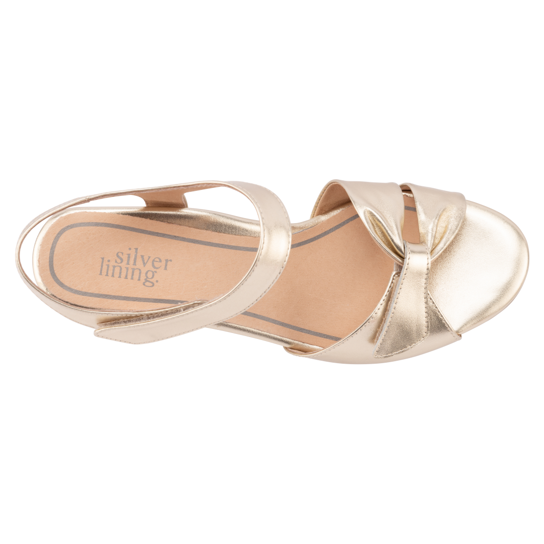 Silver Lining Sandal Jamaica Gold