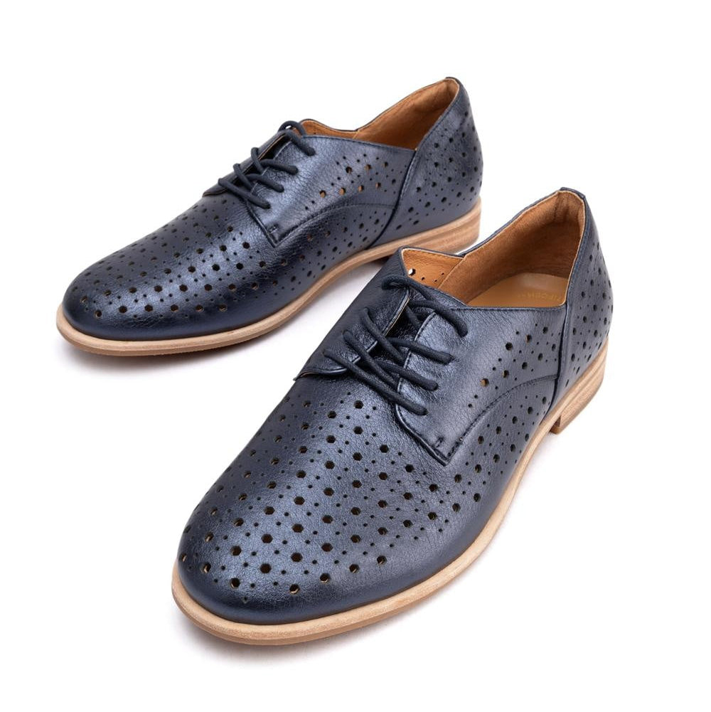 Silver Lining Golden Perf Navy Metallic