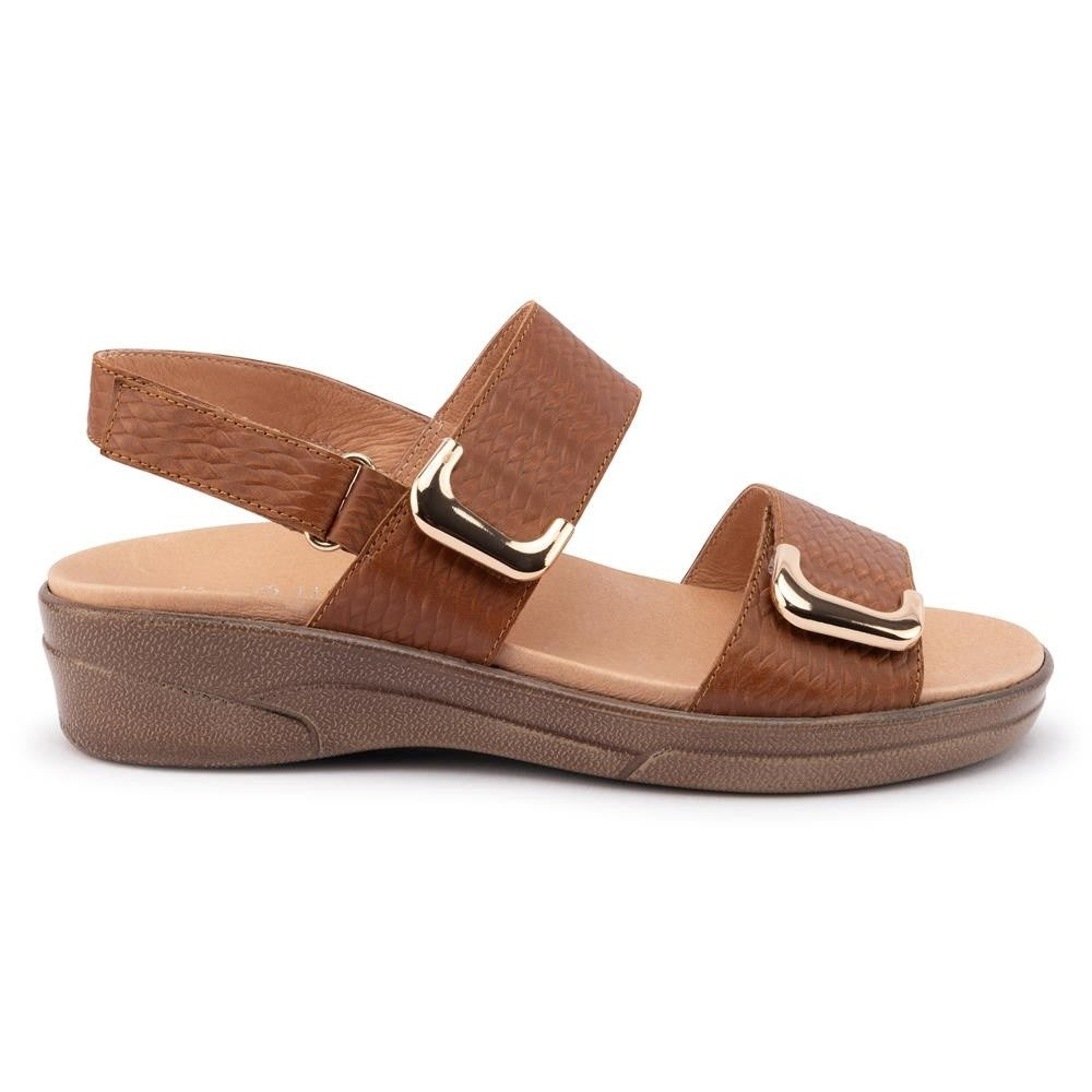 Klouds Elegance Luxe Caramel Orthotic Sandal
