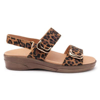 Klouds Elegance Print Leopard Orthotic Sandal
