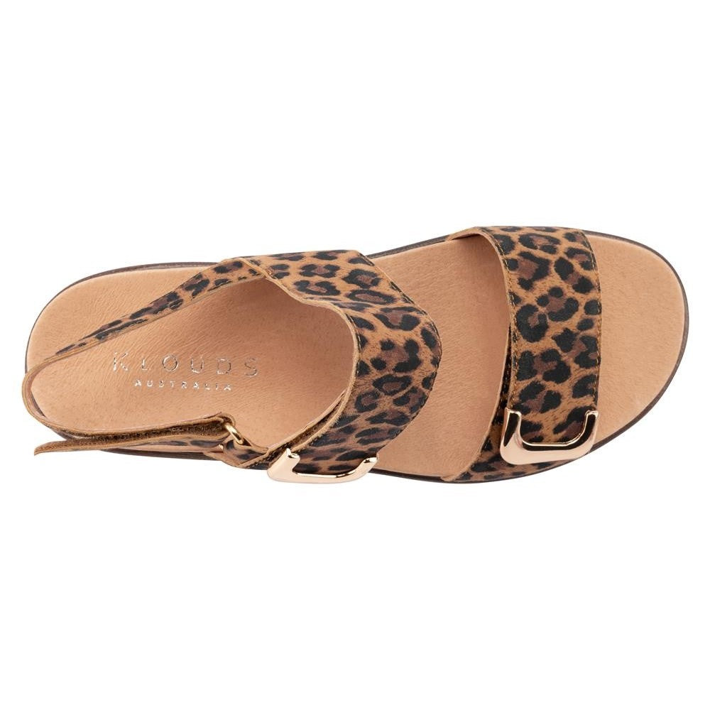 Klouds Elegance Print Leopard Orthotic Sandal