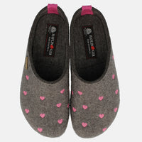 Grizzly Cuoricini Anthrazite Slipper