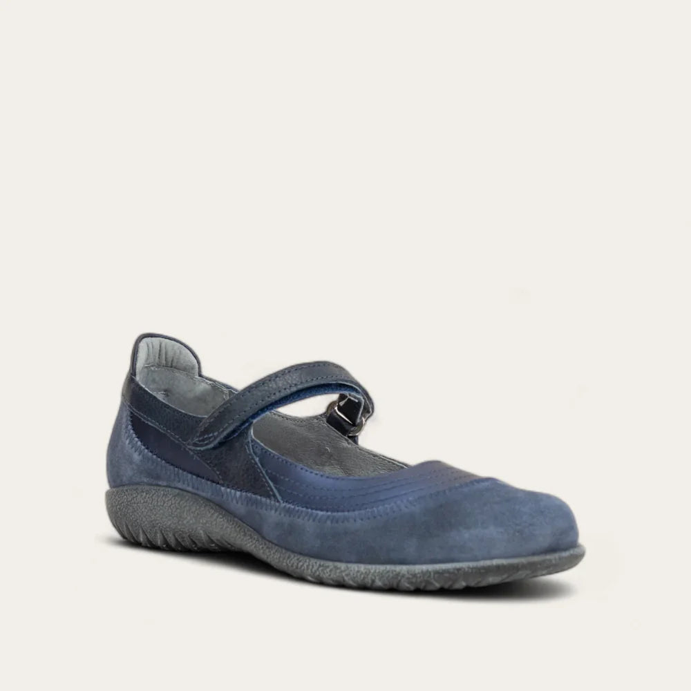 Kirei Mary Jane Midnight Blue Suede