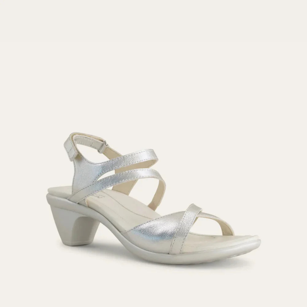 Limit Silver Heel Sandal Leather