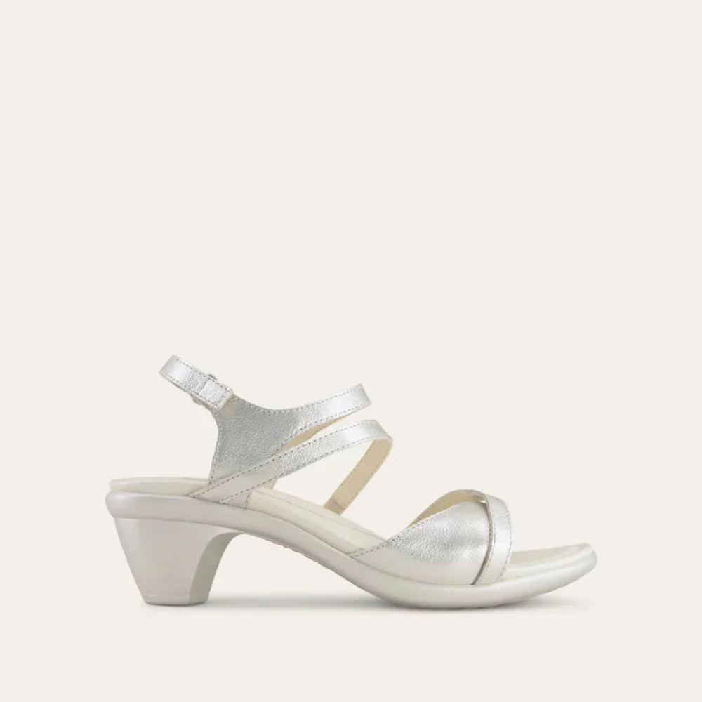 Limit Silver Heel Sandal Leather